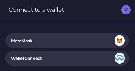 SaitaSwap Web Connect a Wallet