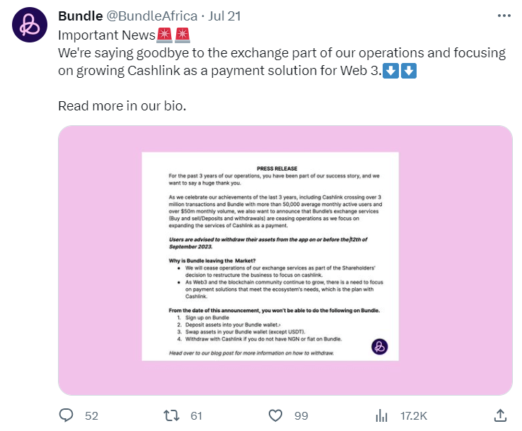 Bundle Twitter post about this