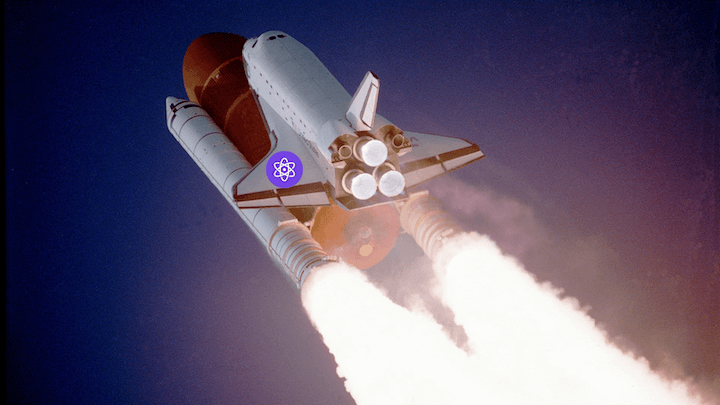 A rocket flying with the XPR logo