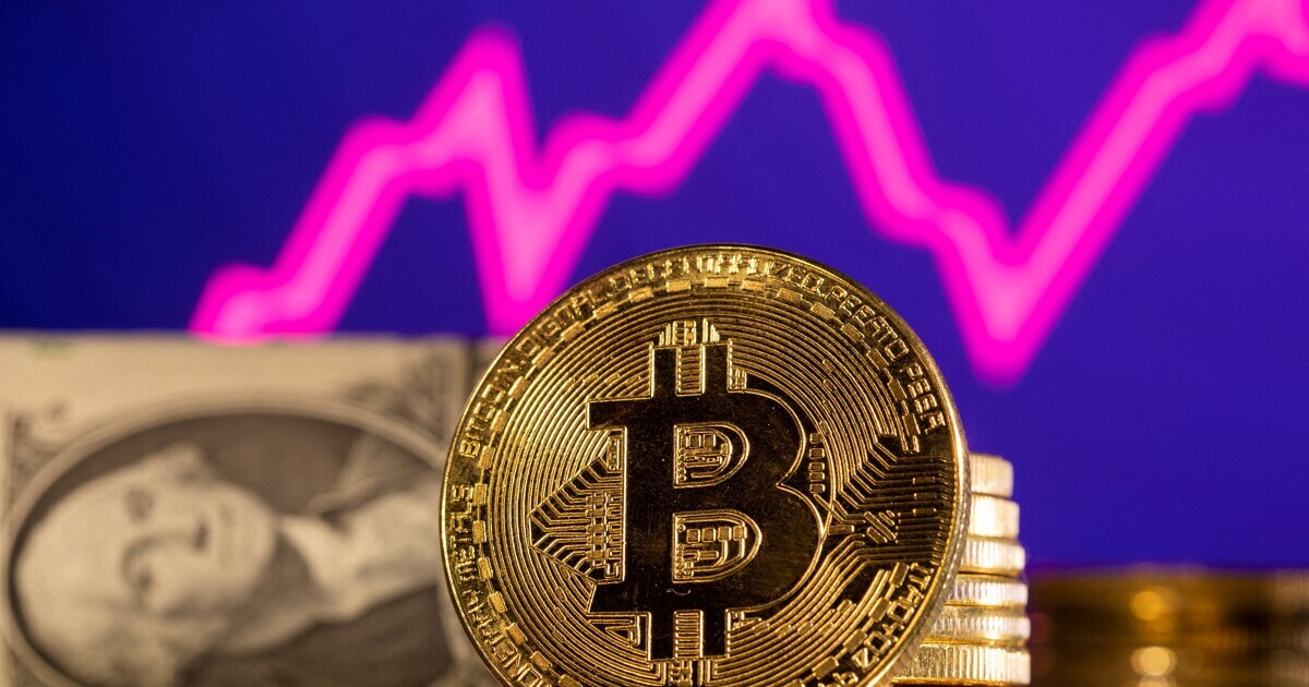A physical Bitcoin coin