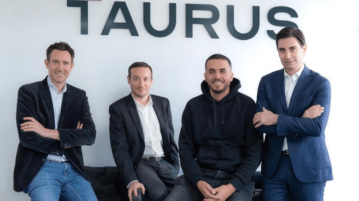Taurus co-founders from the left to the right: Sébastien Dessimoz, Jean-Philippe Aumasson, Lamine Brahimi, Oren-Olivier Puder
