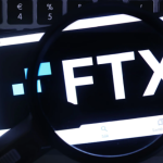 FTX logo in a magnifying glass