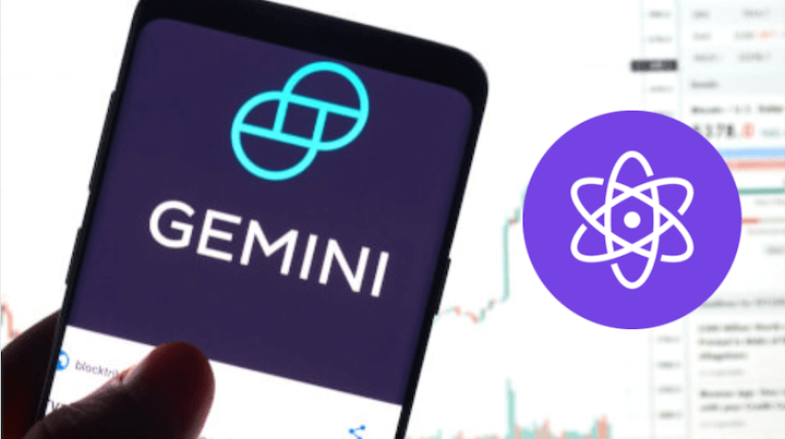 A person using their smartphone to access Gemini and the XPR logo on the right