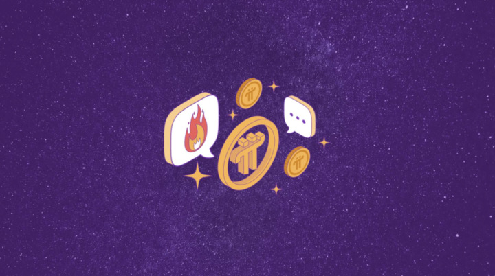 Pi platform icons on purple background