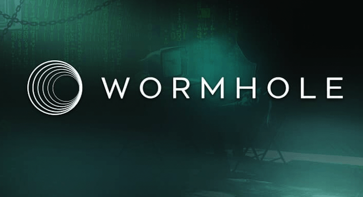 Wormhole logo on dark background