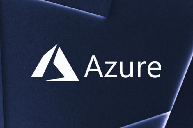 Azure logo on dark background