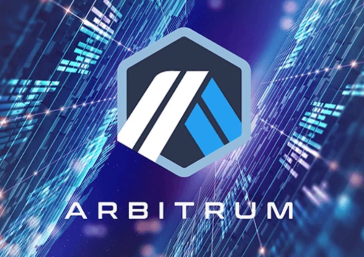 The logo of Arbitrum