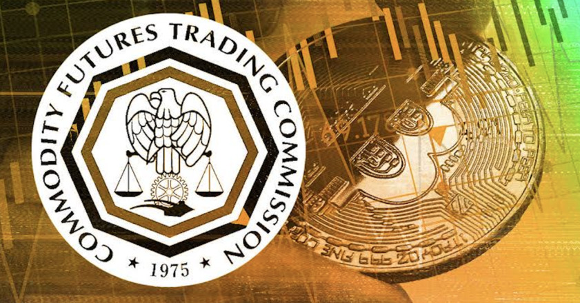 The CFTC crest next to Bitcoin