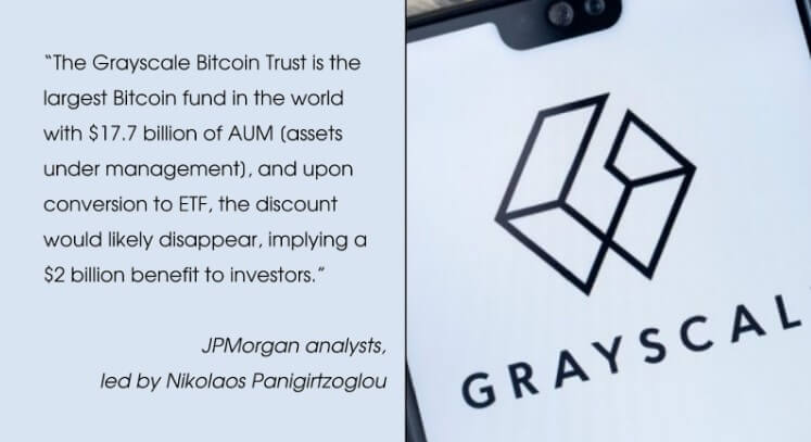 JPMorgan's note on Grayscale 