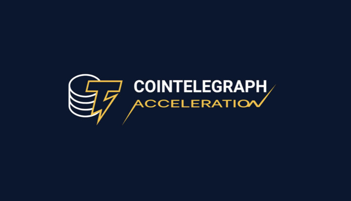 Cointelegraph logo on dark background