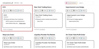 KYC hook on the site